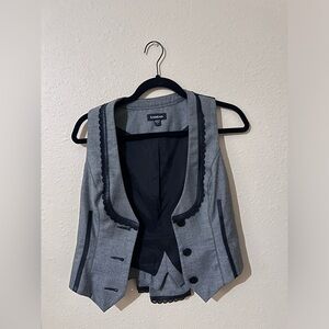 Bebe grey and black vest